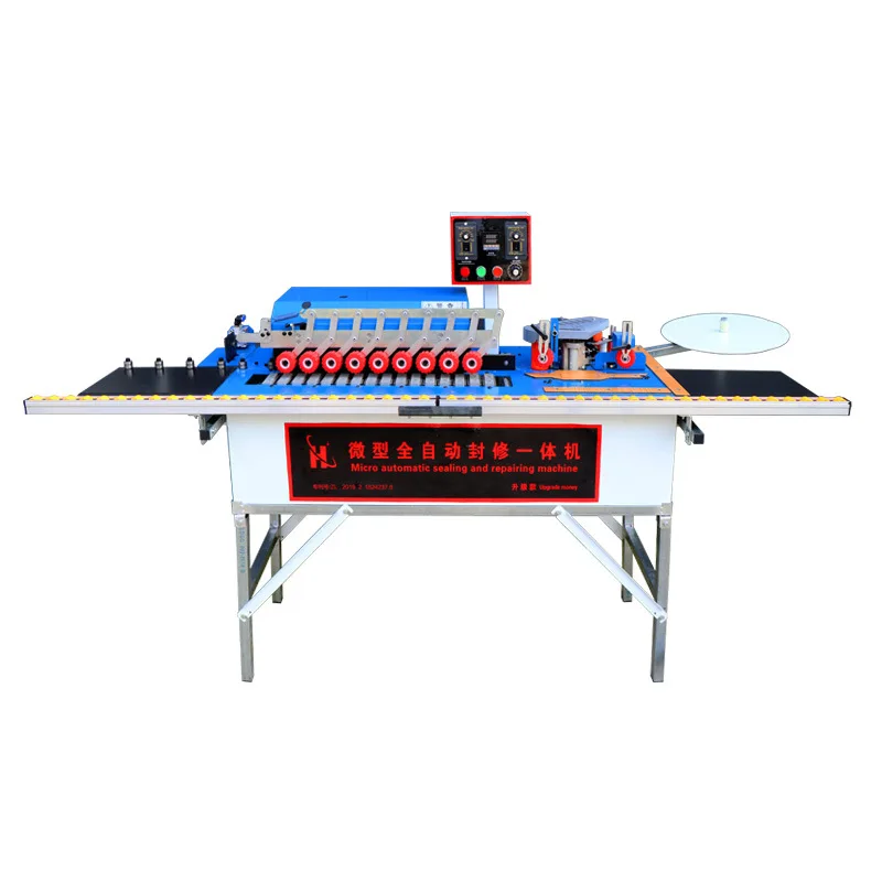 portable and micro automatic polishing and trimming edge banding machine edge bander for woodworking