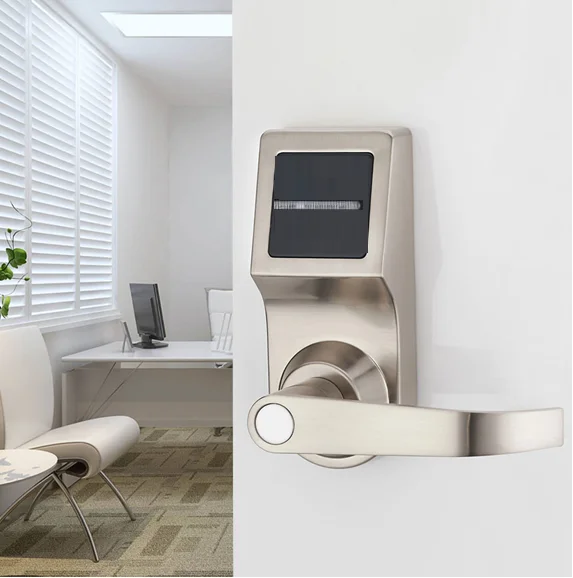 Zinc Alloy Hotel Management Software System Access Keys And Cards Rfid Card Hotel Room Door Lock