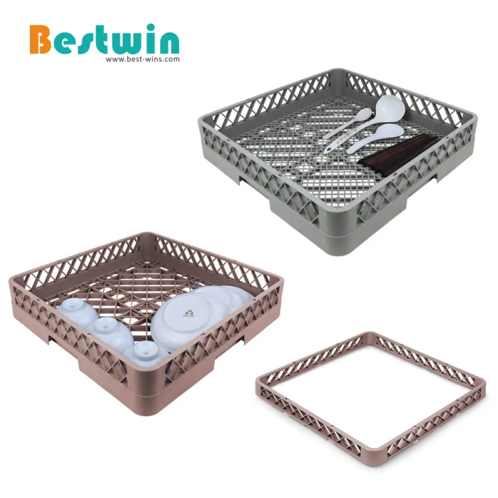 Plastic Commercial Dishwasher Drying Tray Bowl Cup Glass Storage Basket Rack