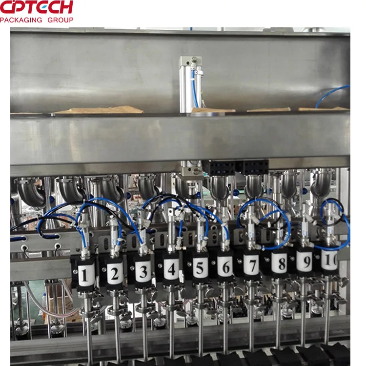 Automatic Liquid Detergent Liquid Soap Production Line 6/8/10/12/14 heads High Speed Filling Machine