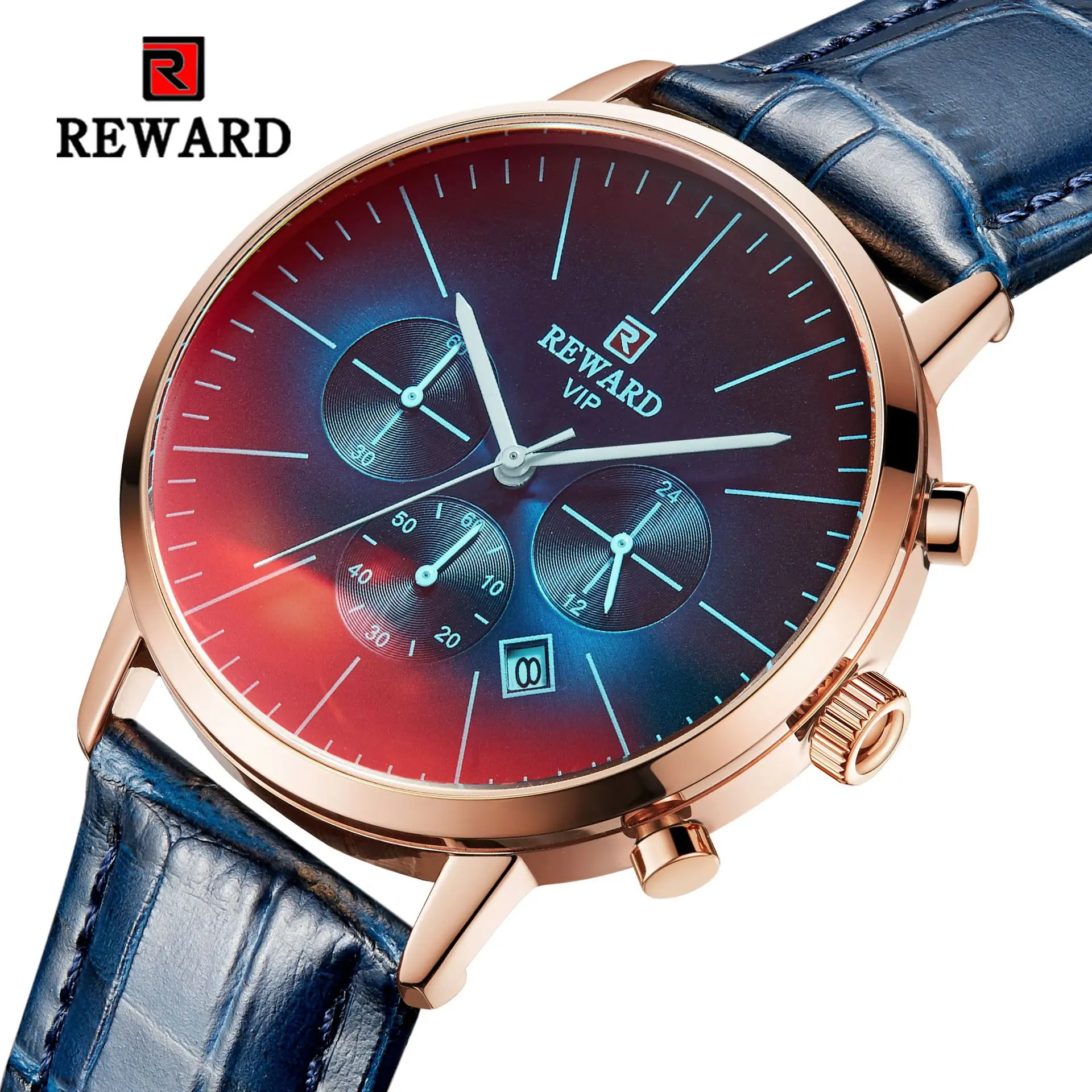 Reward Vip Watches Men Wrist Changing Glass Fashion Luxury European Popular Young Sport Chronograph Watch Boys