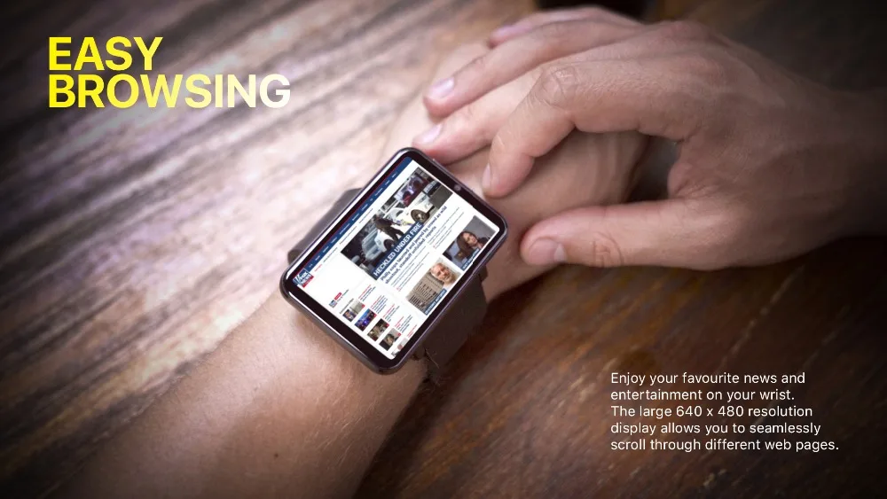 DM100 touch screen control wristband 3G talking MTK6739 16GB RAM adult children smartwatch