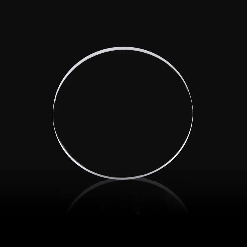  Customized transparent 20mm round heat resistant fused silica quartz glass plate
