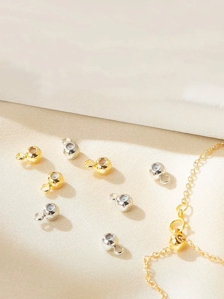Stainless Steel Slider Loose Beads with Rubber Inside for DIY Jewelry Making