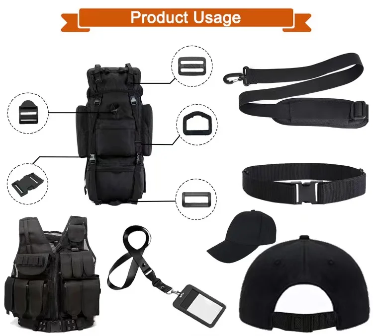 Factory Direct Sale High End 1/2',5/8',3/4',1' Colored Plastic Belt Buckles Quick Release Buckle Handbag