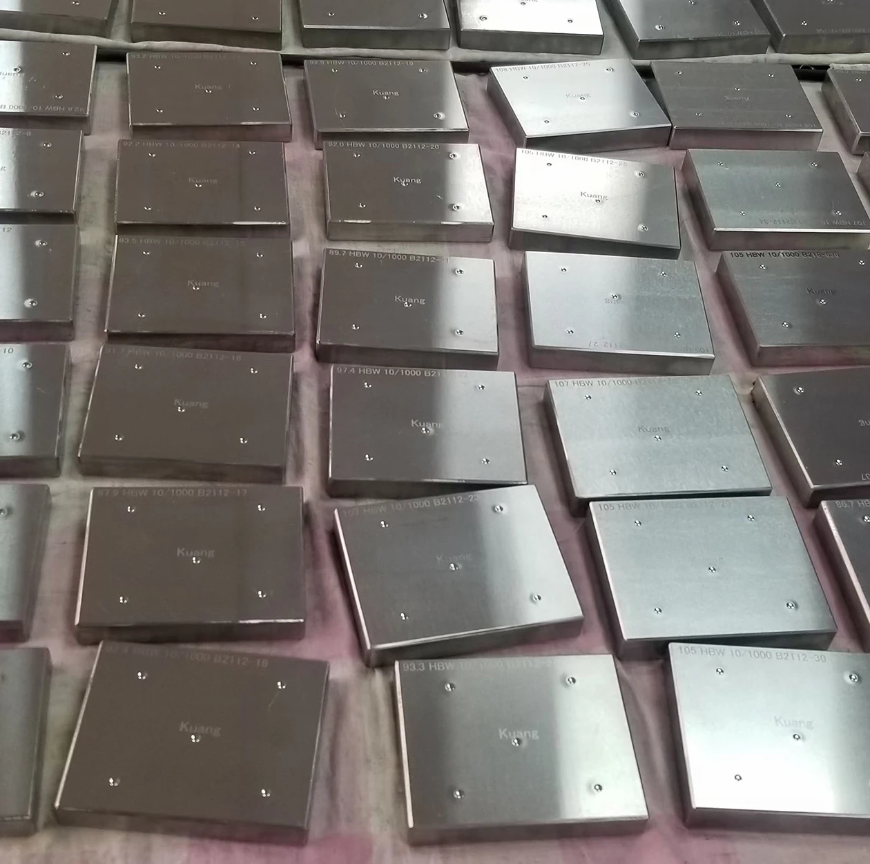 DTEC Rockwell Hardness Testing Block,Copper Material,HRB,HRF Scale,Square Type