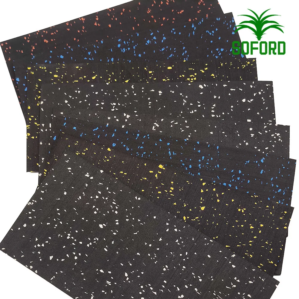 Cheap Fireproof Shockproof Gym Mats Rubber Protective Flooring  Industrial Rubber Flooring