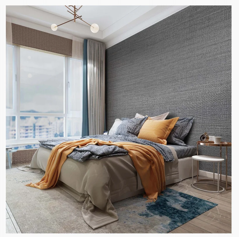 Бесплатный образец Европейский 3d виниловый ASTM E84 класс настенная ткань для гостиной