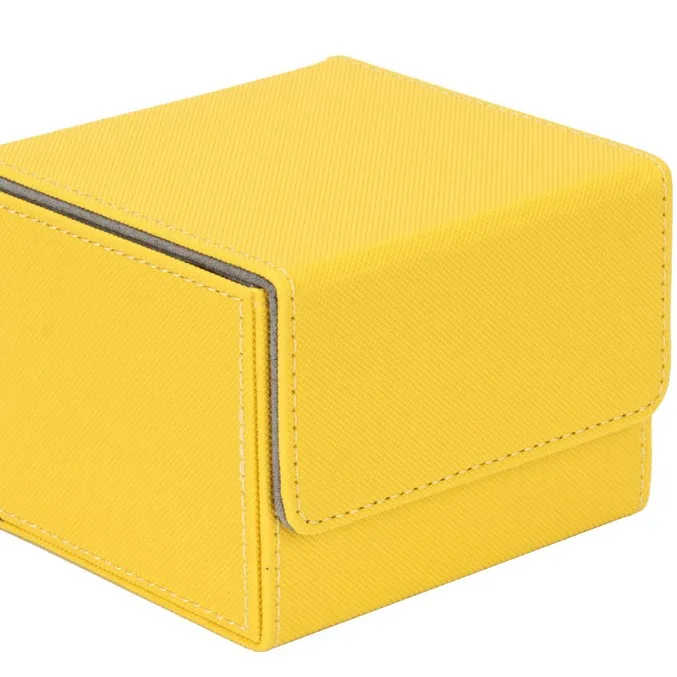 Factory Hot Sell Flap Storage Game Cards Case Business Card Collection Box Leather Custom TCG Deck Box
