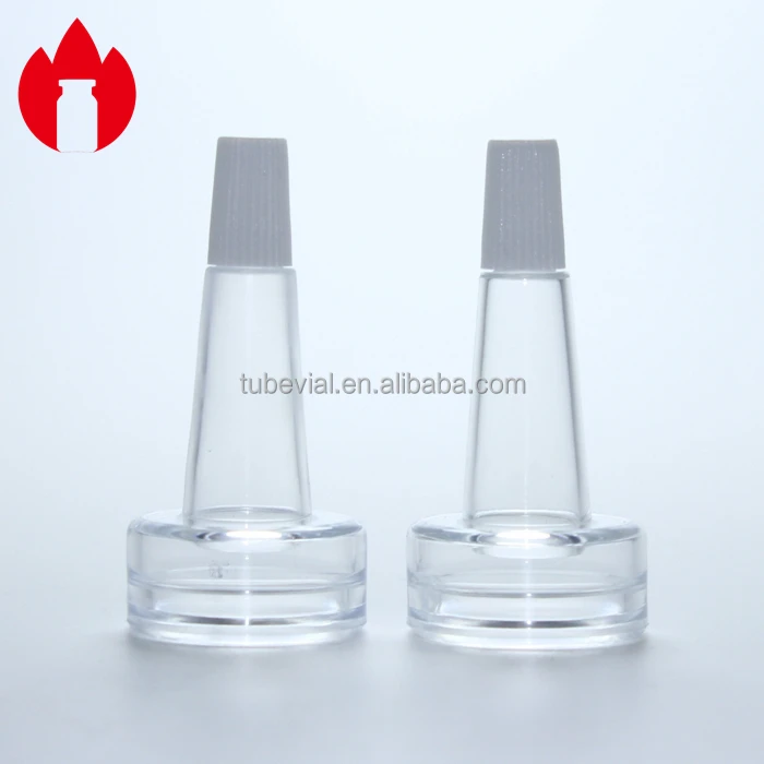 20mm Clear Cosmetic PVC Trumpet Head Cap