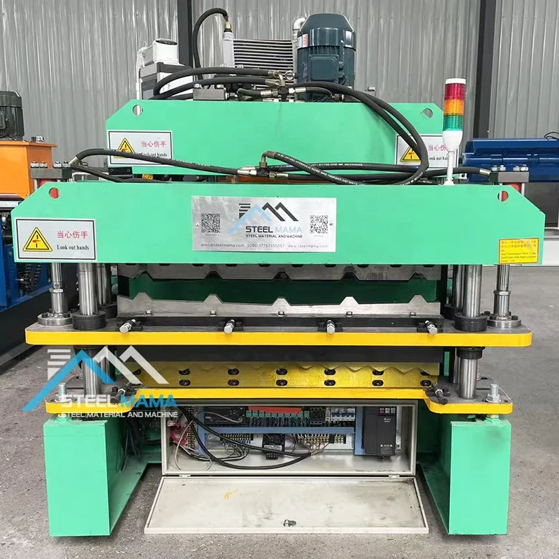 High Productivity 840 IBR Trapezoidal Tile Rib Type and 836 Corrugated Iron Roof Sheet Double Layer Machine For Bolivia