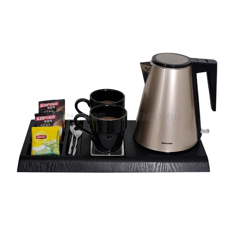 One Stop Solution Private Label Durable Hotel Electric Kettle Portable Eco-friendly Hotel Room Guest Supplies