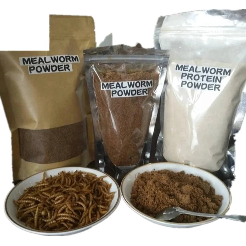  Высокий уровень белка корма для животных сушеный порошок mealworm мука