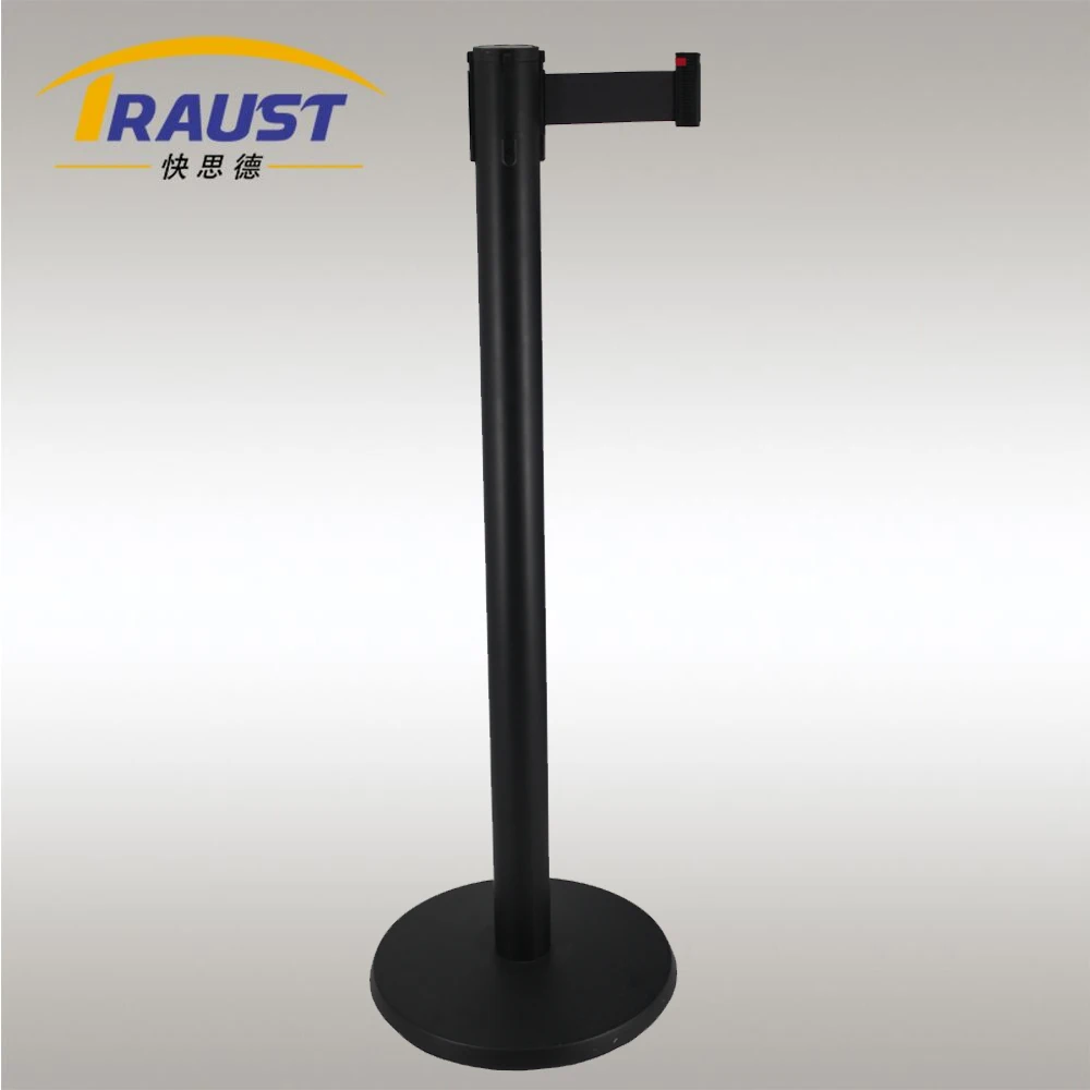 Museum station theater custom line stainless steel q manager queue stand barrier post stanchions rope product for sale