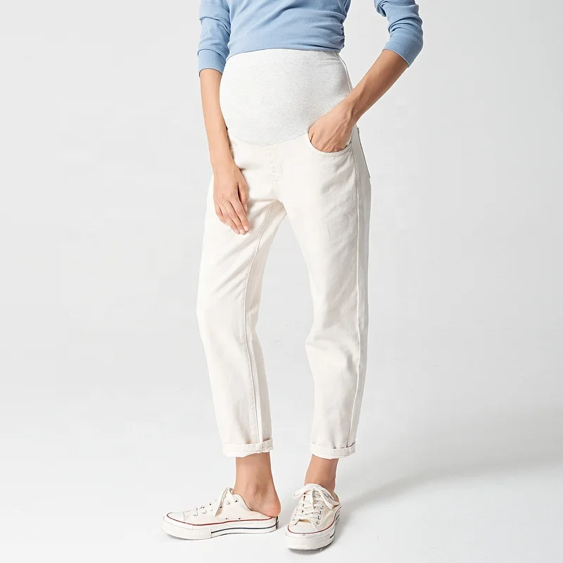 Elastic Waist Maternity Jeans Pants For Pregnancy Clothes For Pregnant Women Loose Maternity pregnant Trouser