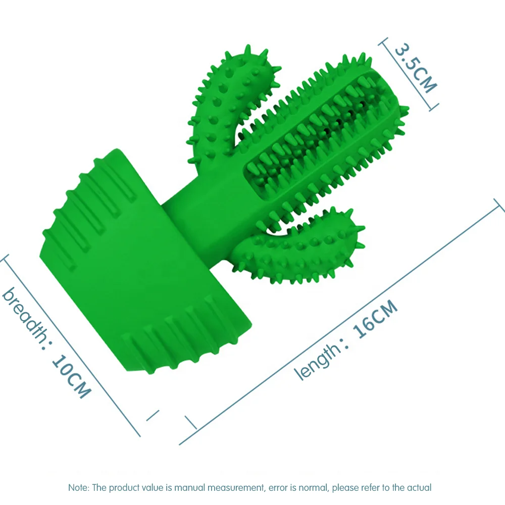 Hot Selling Cactus Design Pet gift set Chew Teething Rubber Low Price Promotion Toy Set for Aggressive Chewers