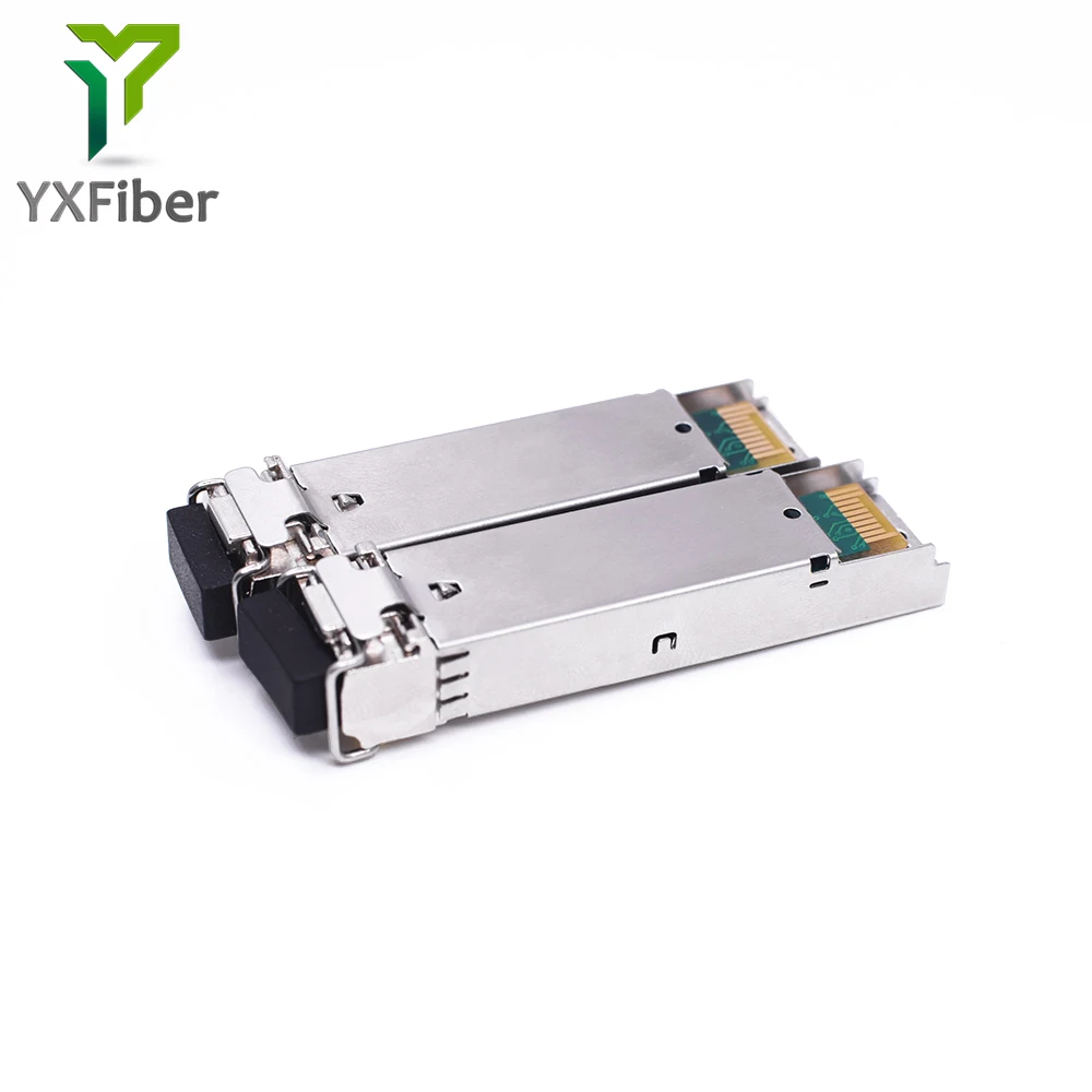 YXFiber низкая цена 155 м LC два ядра один волокно 60 км SFP трансивер модуль duplexer