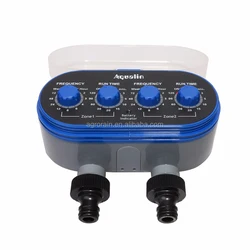 Dry battery intelligent two-outlet water timer for garden irrigation WT21032