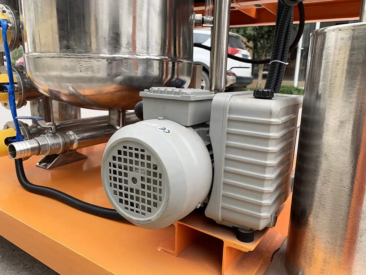 Back-flushing system equipped oil refinery plant/ Palm oil purification/ Used cooking oil processing machine