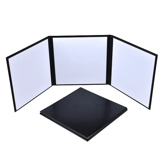 4x6 5x7 custom logo rigid cardboard linen velvet leather paper picture photo frame folder folio