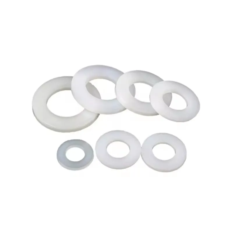 Food Grade DIN Plastic/PA66/Nylon Washers in Black and White 4mm 5mm 6mm 2mm 3mm Thickness with M2 M2.5 M2.3 M4 M5 M6 M8