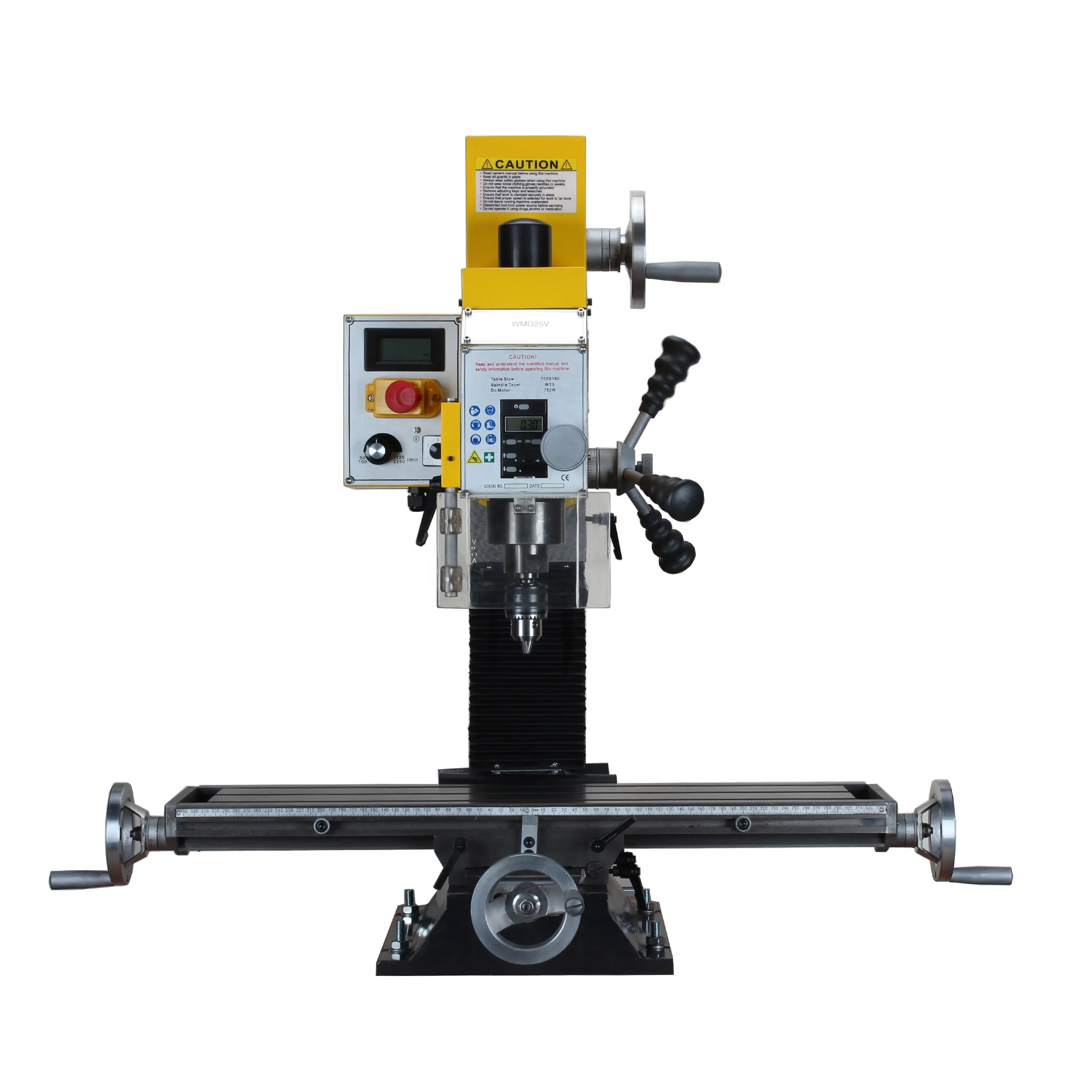 Small drilling and milling machine WMD25VL drill mill machine tool