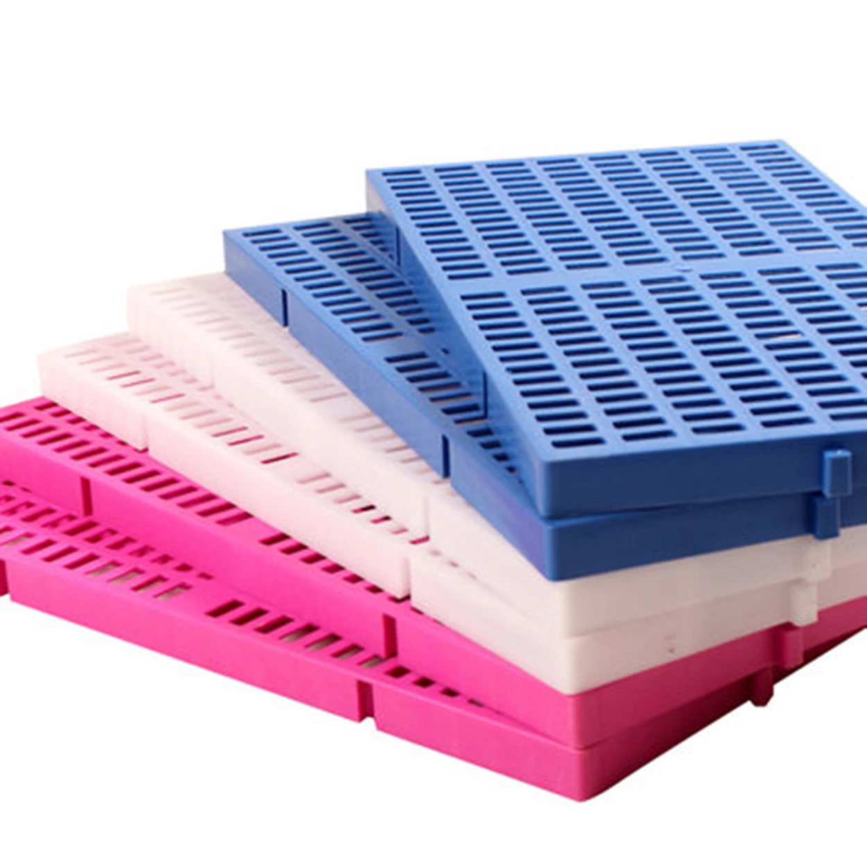 
Breathable spliceable flat plastic panels floor foot paw mat pad for pet dog bunny rabbit cage house kennel crate 10 sizes 