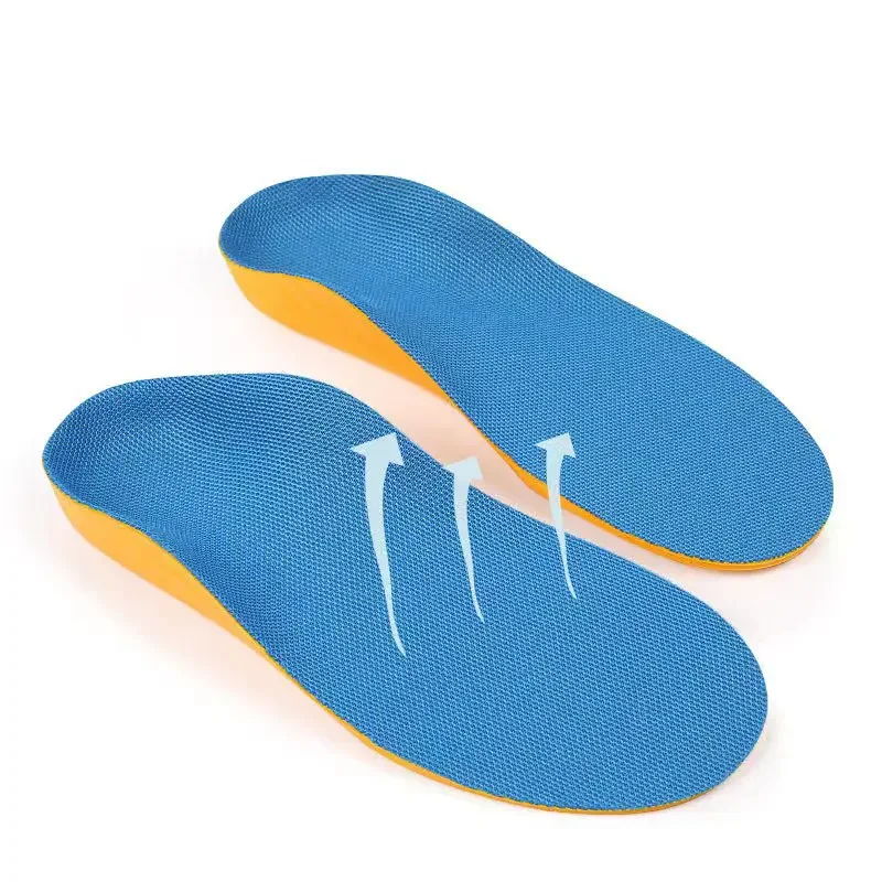Hot Kids Arch Support Insole Planter Fasciitis Foot Orthopedic Shoe Insert Pad PU Cushion Insole Flat Feet Shoe Insert