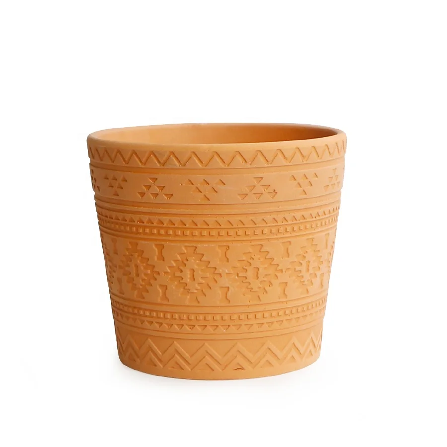 Терракотовый горшок для суккулентов, традиционный минималистичный глиняный горшок, цветочные горшки для комнатных и уличных растений