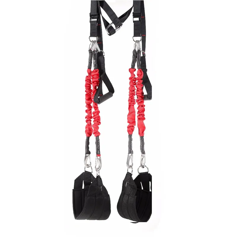 Exercise Bands 4D Pro Suspension Trainer Straps Anti-Gravity Yoga Exercise Equipment 4D Bungee Dance Training Workout Trainer Gy