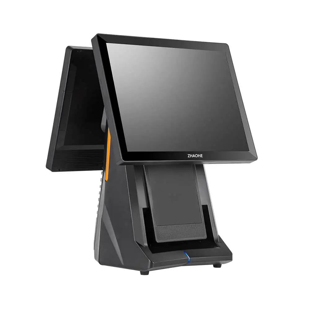 High profile epos black cashier full metal point of sale system for coffee shop