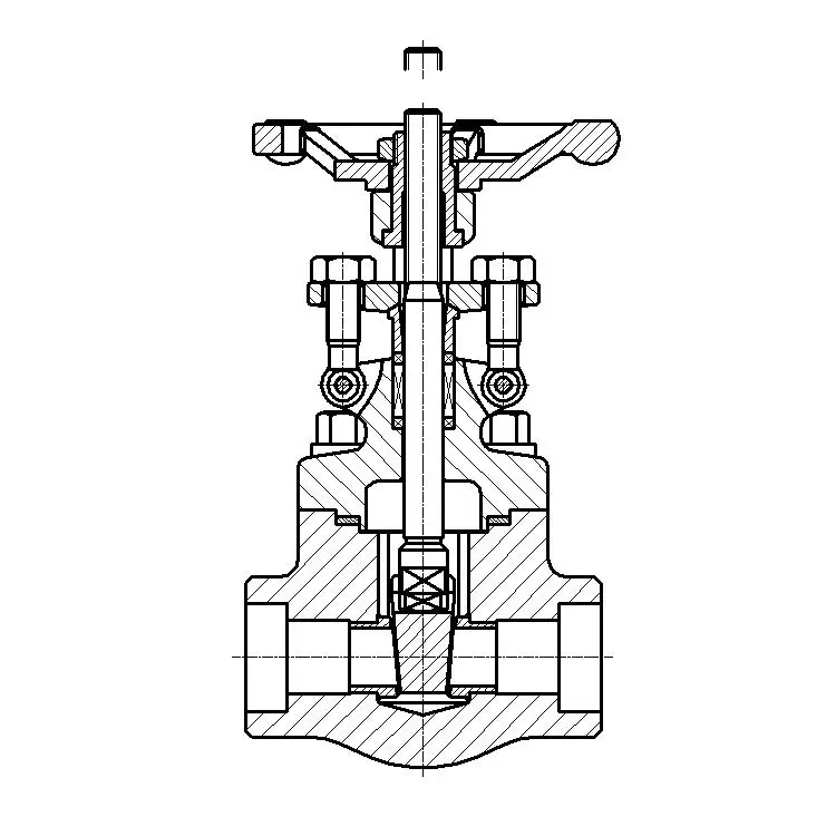 
Super professional gate valve High - clean non - oil degreased forged steel socket welding gate valve 