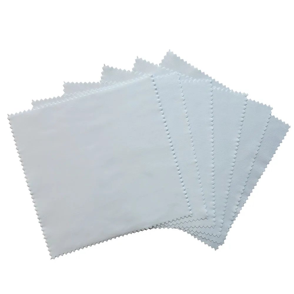 Microfiber 15*18cm white cloth digital print sublimation blank optical cleaning cloth for eye glasses lens sunglasses screens