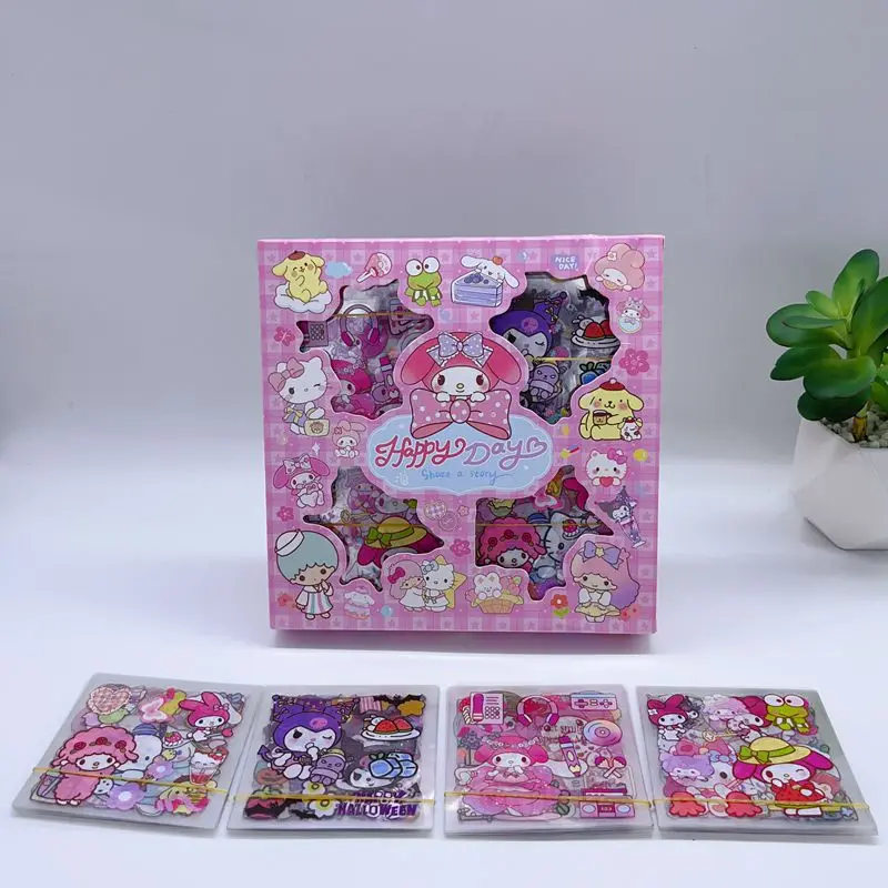 2023 Popular Decorative Sticker Cartoon Stickers for Kids DIY Kawaii Melody Cute Cartoon Creative Stickers Set