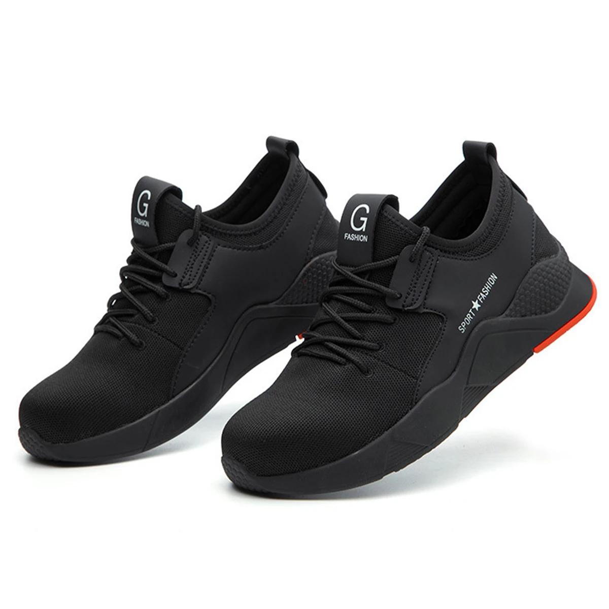 
outdoor steel toe summer mesh Material women sport shoes safety shoes men light comfortable safety work shoes men 