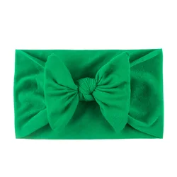 Hair Band Girls Bow Knot Hair Ties Baby Headband Wholesale Elastic kids soild color lovely headdress
