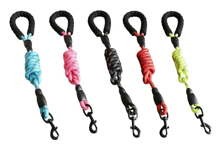 5ft Heavy Duty Pet Reflective Training Tracking Nylon Rope Pet Dog Lead Dog Leash
