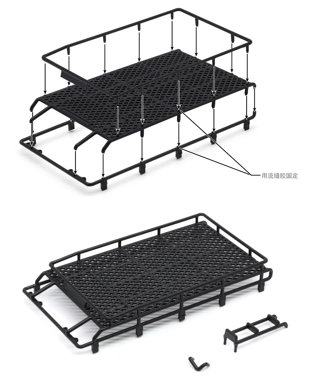 factory outlet plastic OH32A03 Roof rack for  rc truck mini  orlandoo-hunter 1/32 1/35 SA0046