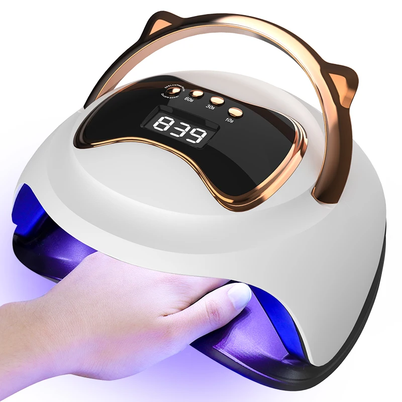 UV LED Nail Lamp Nail Dryer 120W Faster Gel Polish Machine Professional Curing Light with 4 Timer Setting for DIY Nail Art