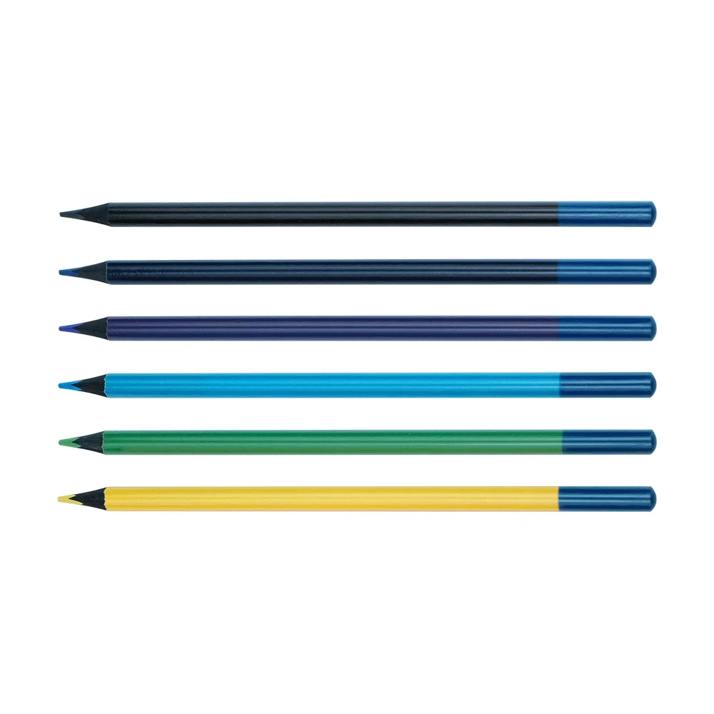 Cheap Eco-friendly Bulk Color Pencil Natural Wood Colored Pencil Set Customization