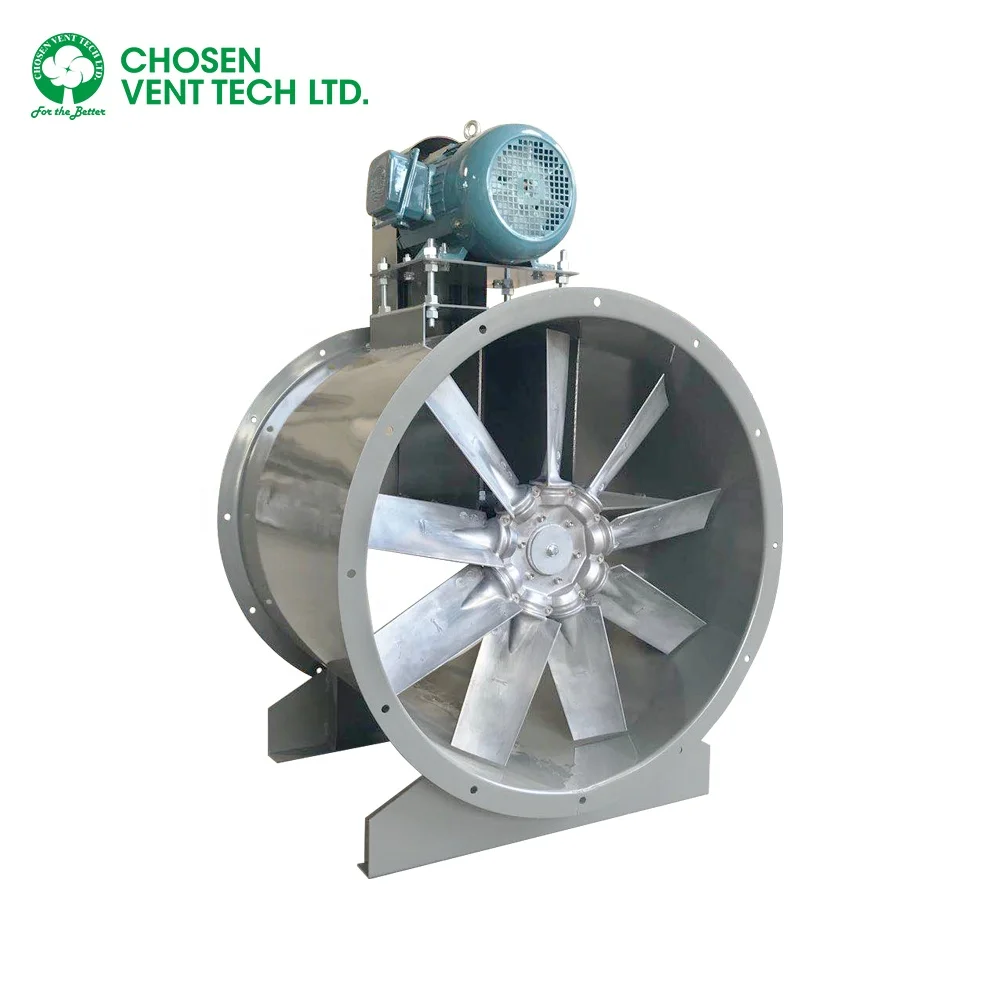 Industrial exhaust cooling belt driven axial fan
