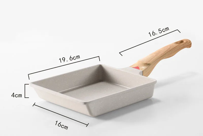 35Cm Forged 13Cm Mini Heavy Nonstick Egg Sausage Foldable Handle Round Bottomed Frying Pan