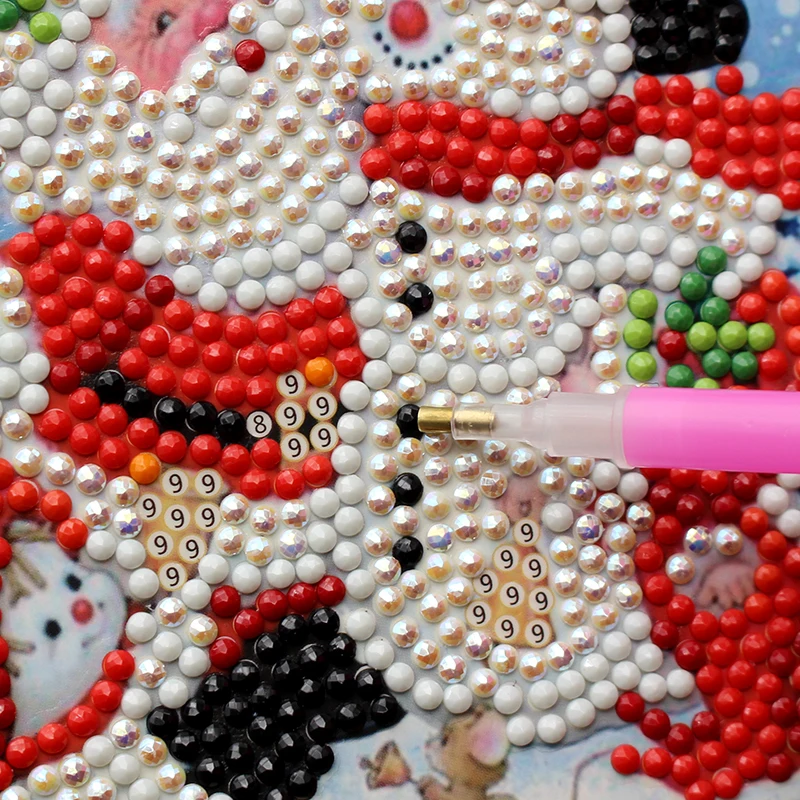 Factory Price Wholesale Halloween Christmas Illustration Creative Greeting Card Diy Diamond Painting Handicraft Blessing Card