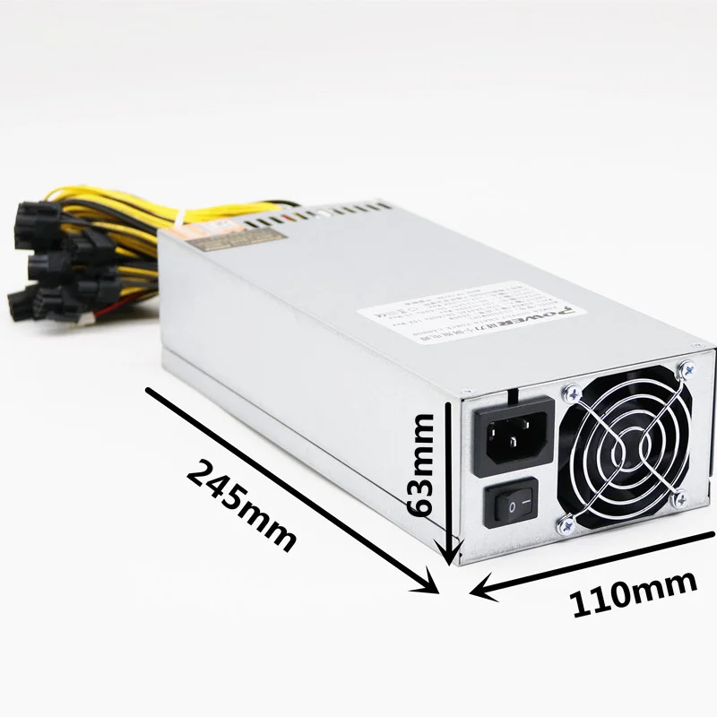 PSU Machine Power Supply Suit RTX 3080 Power Supply 2500W 90+ Platinum Suit for M3 Machine