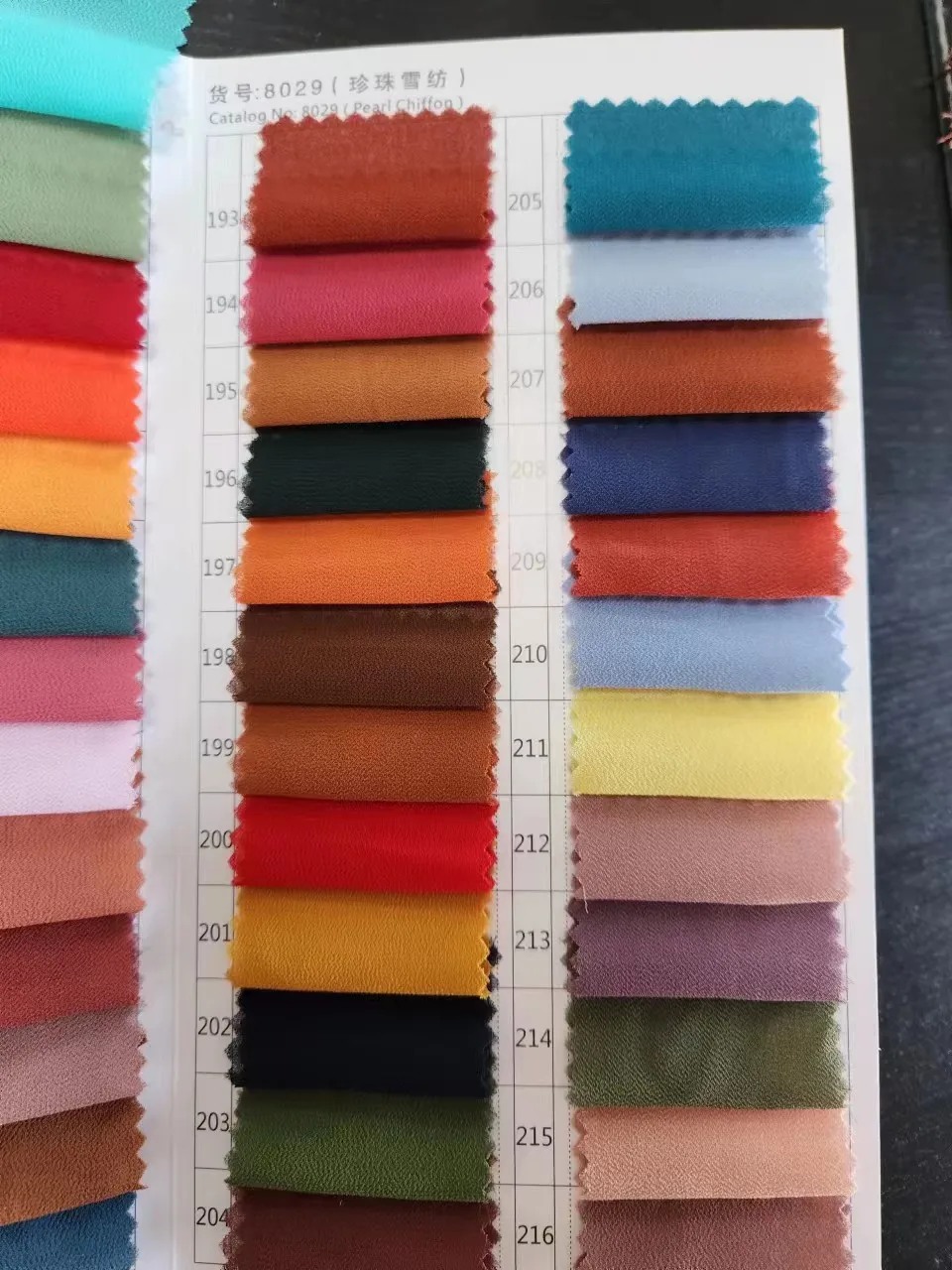 polyester crepe Korea chiffon fabric for garment