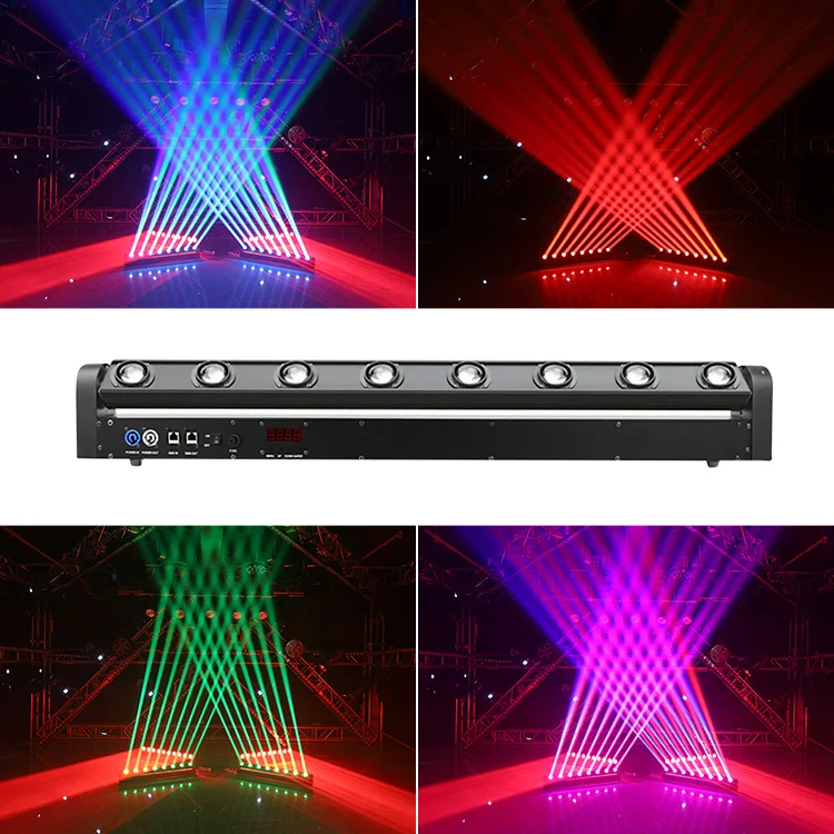 8 Eyes rgbw beam moving head stage led bar laser light for nightclub projector disco dancing stage party