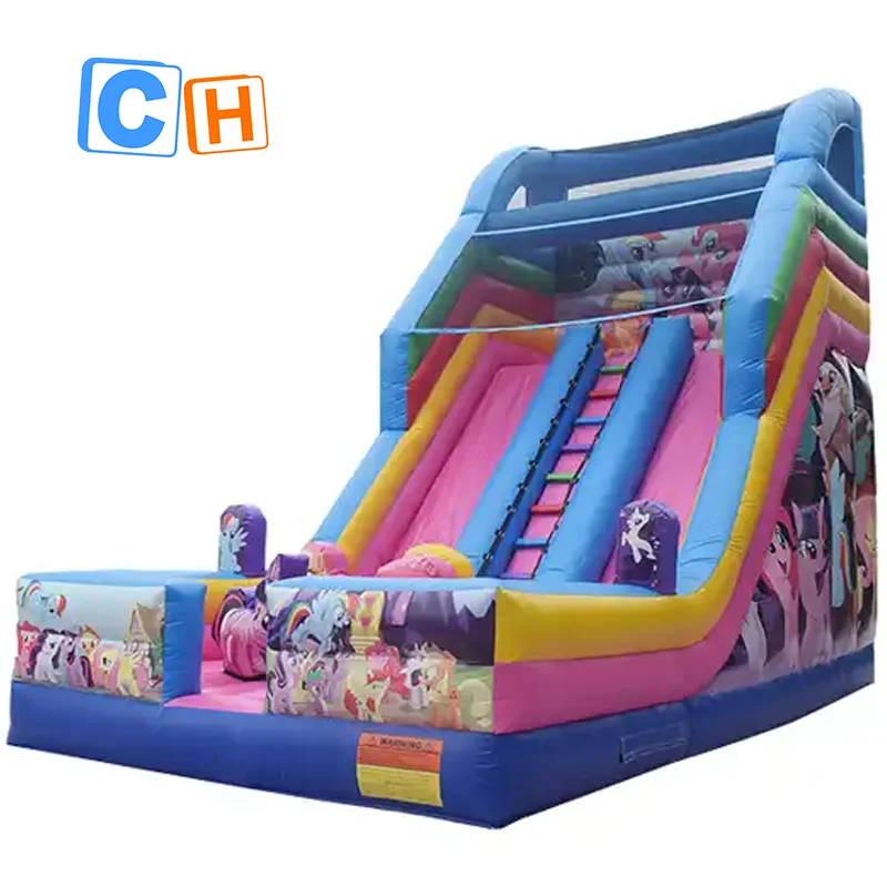 Commercial Outdoor Factory-Designed Adult Jumping Castle Inflatable Slide Bouncer with Accessory Blower for Outdoor Games