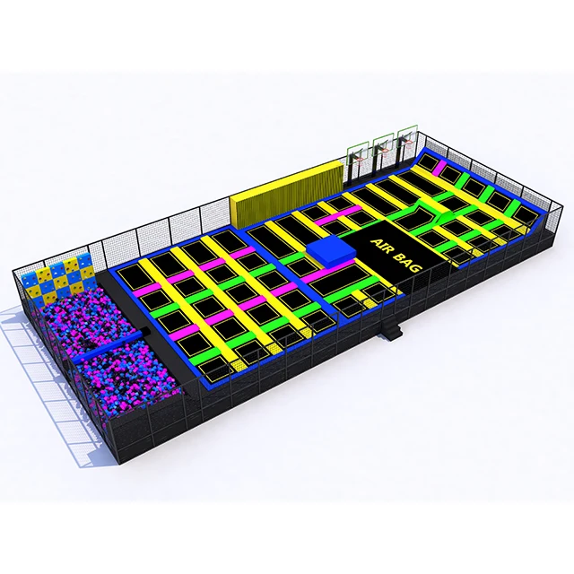 Rectangle trampoline tent cama elastica trampoline water trampoline