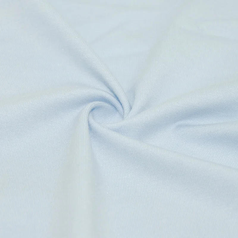 Soft Baby Blue Solid Color Cotton Modal Spandex Single Jersey Knit Fabric For Underwear Lingerie t shirt