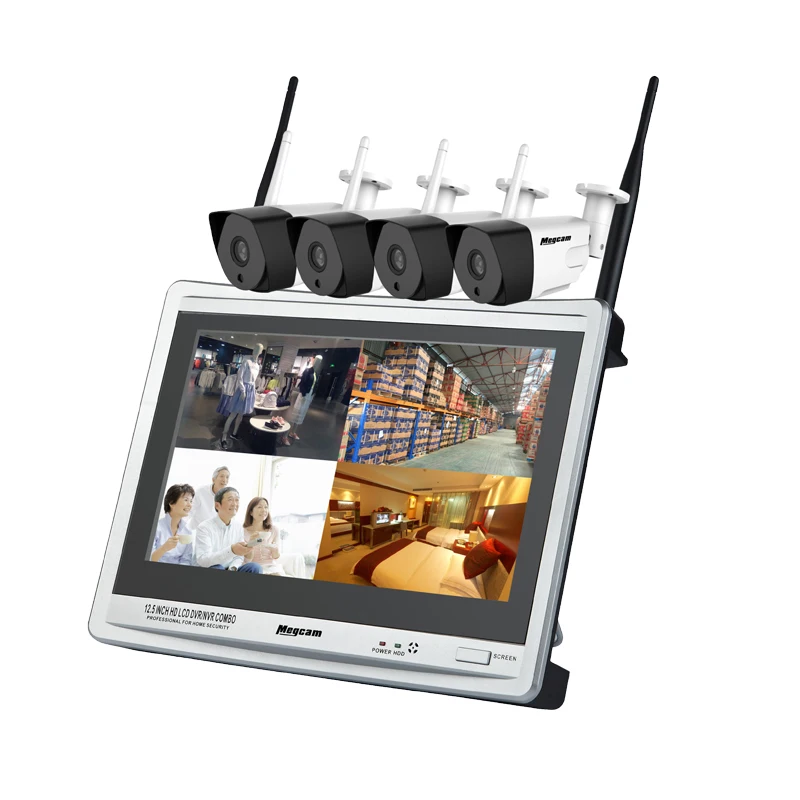 Wifi Mini Surveillance Camera Head Wireless Spy Monitor Webcam cctv Outdoor Wireless 265 Camera Set camera Kit